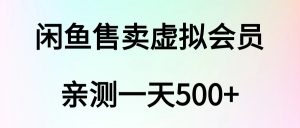 【实战项目】闲鱼售卖虚拟会员_亲测一天500+(2.0)-云创宝盒